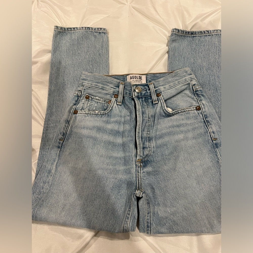 AGOLDE RILEY STRAIGHT LEG JEAN SIZE 23 - Picture 3 of 13